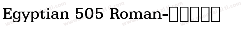 Egyptian 505 Roman字体转换